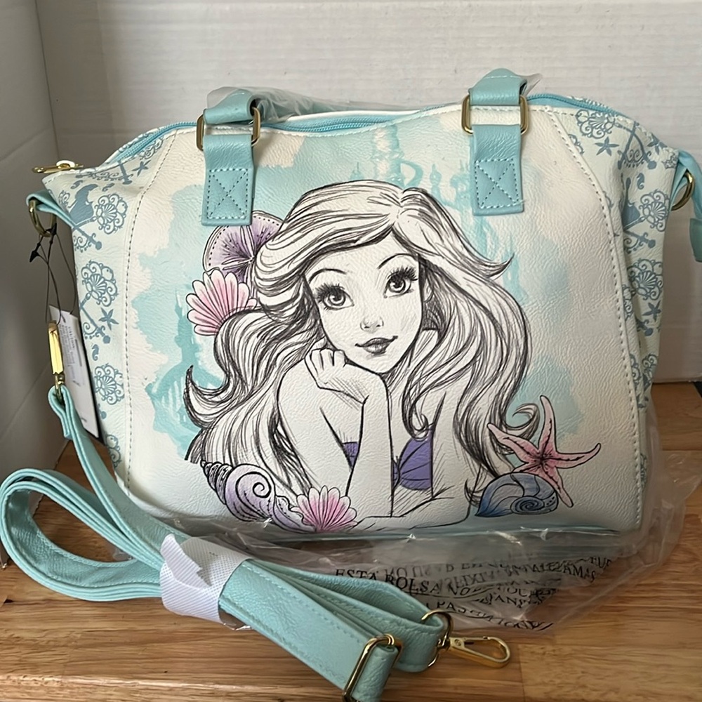 Little Mermaid Disney Loungefly satchel. NWT
